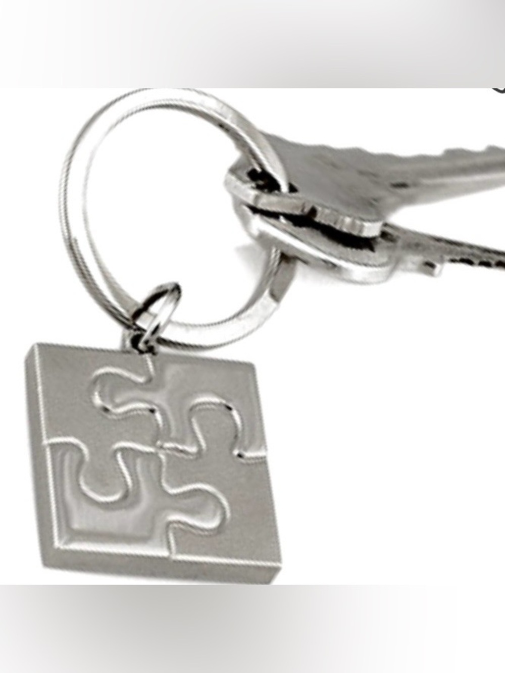 Keychain Puzzle Pieces with "You're an Essential Piece of Our Team” on back NWOT